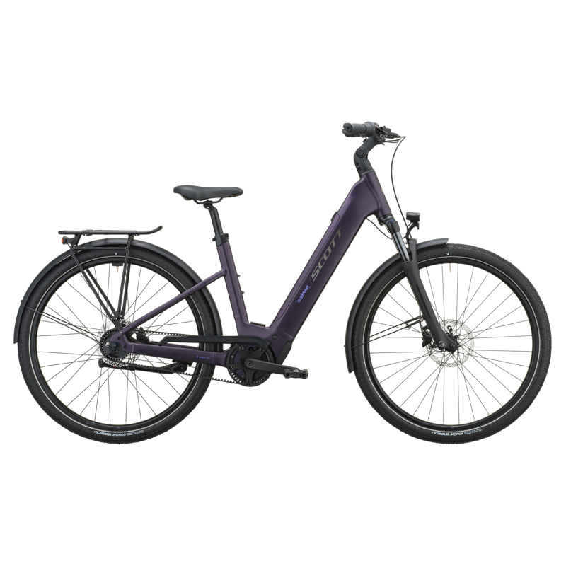 Scott Sub Tour 40 Wave E-Hybrid Bike in Royal Purple