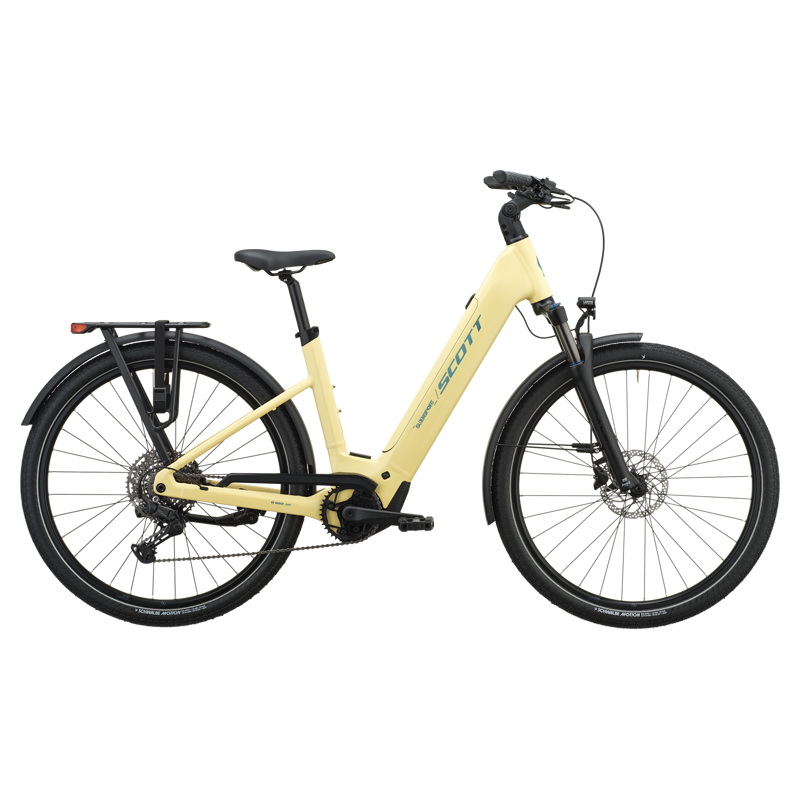 Scott Sub Sport 10 Wave E-Hybrid Bike in Canary Yellow