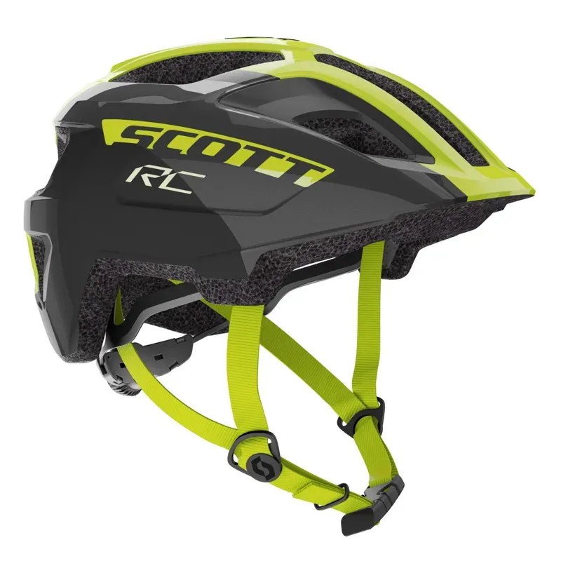 Scott Helmet Jr Spunto CE in Black and Radium Yellow