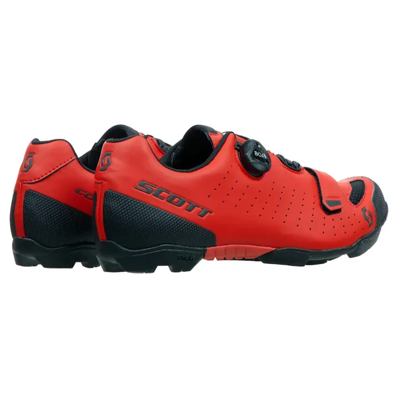 Scott MTB Comp Boa Shoes in Red-1