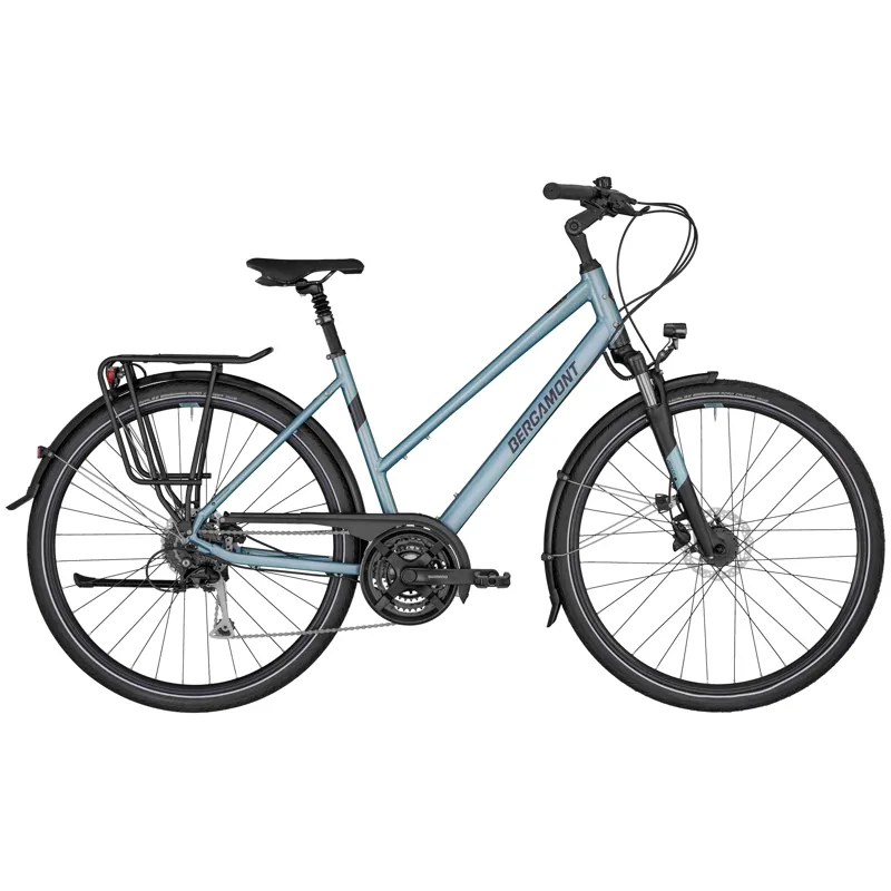 2022 Bergamont Horizon 4 Lady Hybrid Bike in Silver Blue