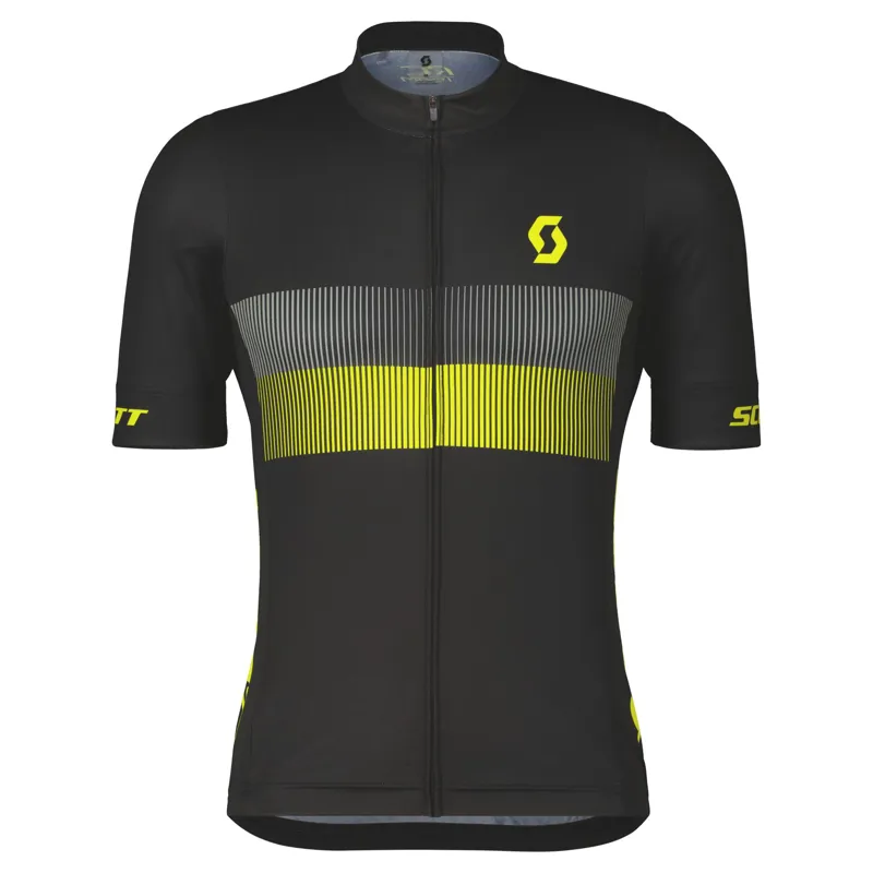 Scott RC Team 10 SS Shirt in Black/Sulphur Yellow