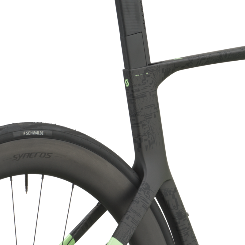 Scott Foil RC 20 Road Bike in Paradise Green/Carbon Black-7