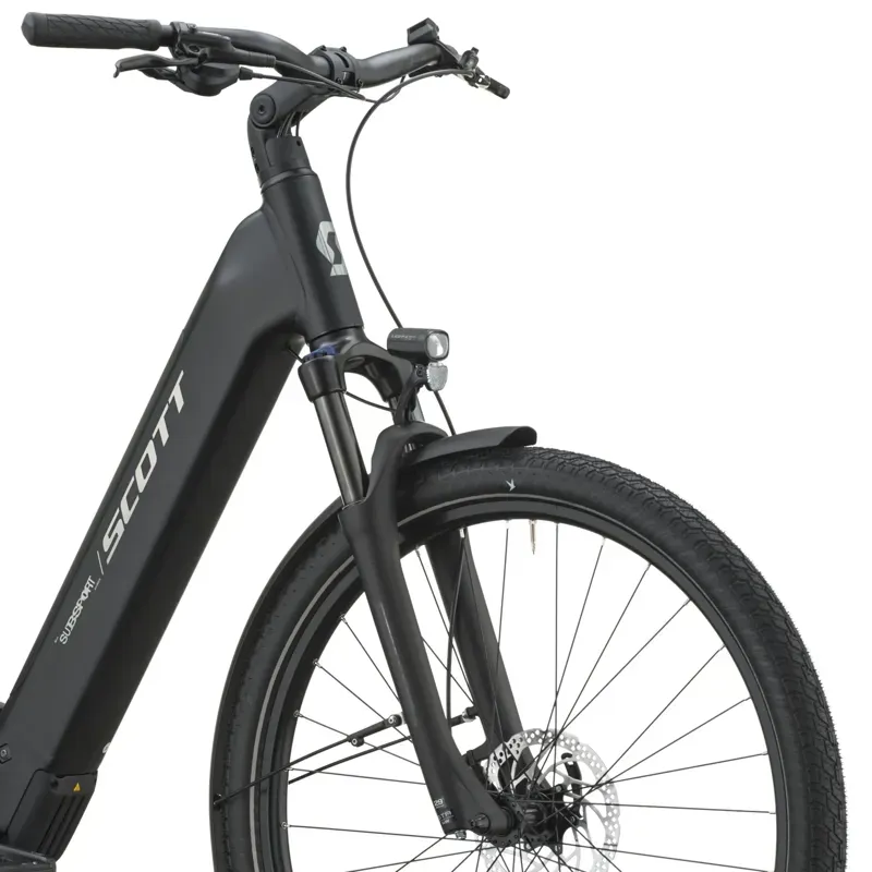 Scott Sub Sport 40 Wave E-Hybrid Bike in Black-4