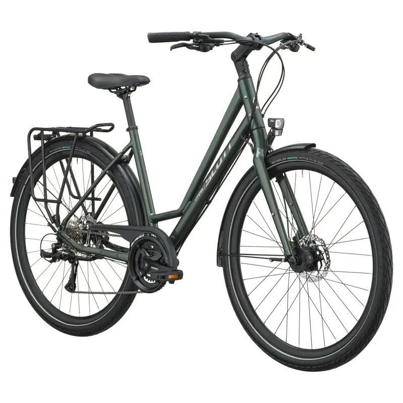Scott Vitess 25 Wave Hybrid Bike in Kelp Green-1