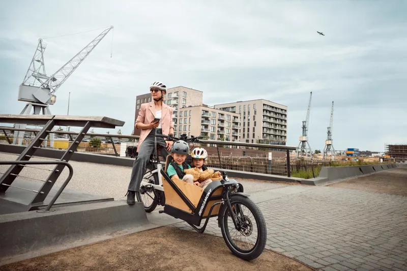 2021 Bergamont E-Cargoville LJ Edition Electric Cargo Bike in White