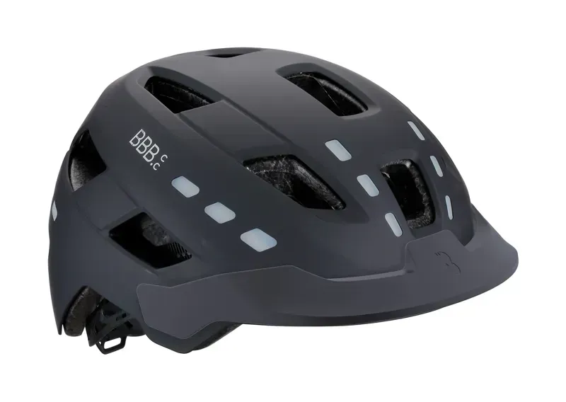 BBB BHE-162 District M/L Helmet w/LED Light in Black-1