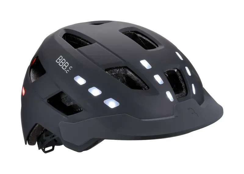 BBB BHE-162 District M/L Helmet w/LED Light in Black