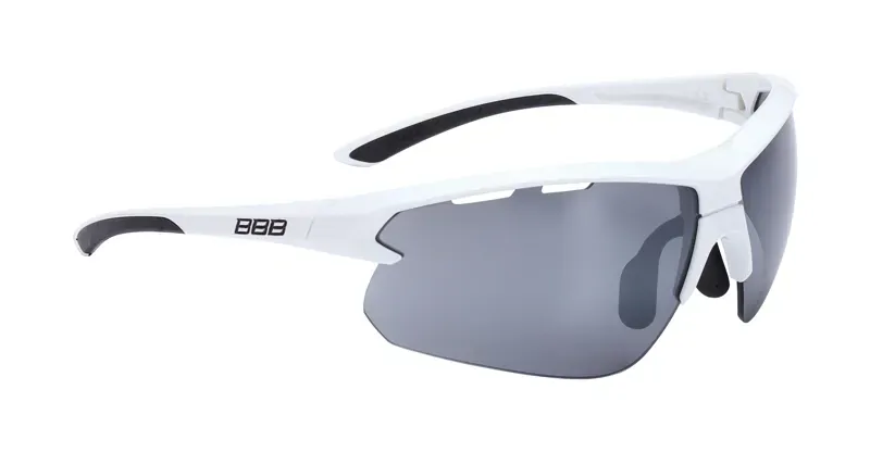 BBB Impulse Smoke Lens Sport Glasses in White