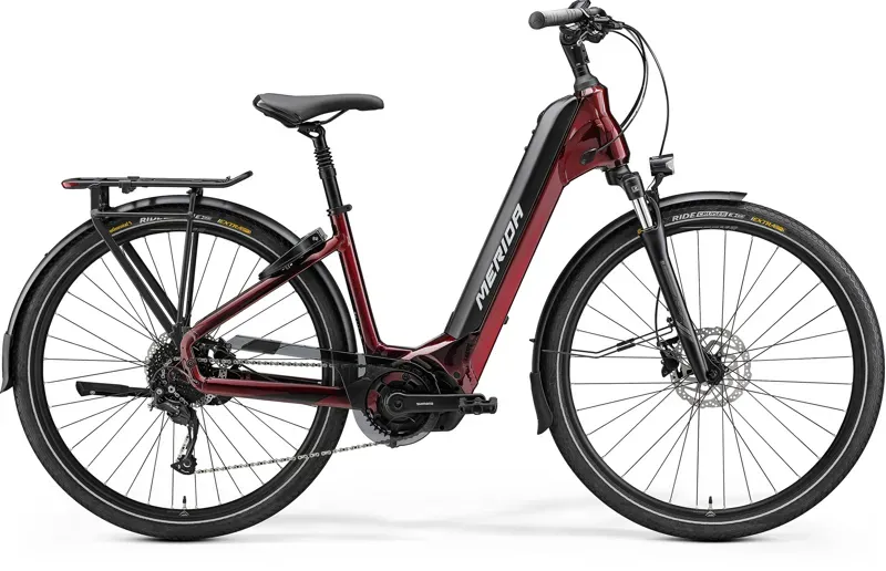 2022 Merida eSpresso City 400 EQ MY22 Electric Bike in Red