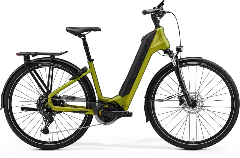 Merida eSpresso City 575 EQ Electric Road Bike In Green/Black