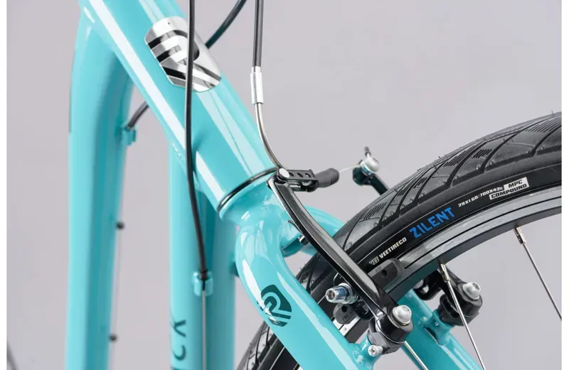 2021 Ridgeback Comet Open Frame Hybrid Bike in Green-7