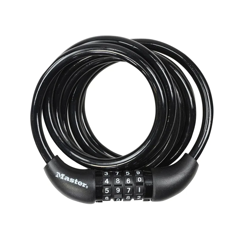 Masterlock 8x1800mm Combi Cable Lock in Black