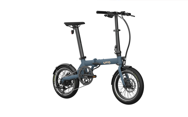 UTO OG16 folding e-bike Ocean Blue-1