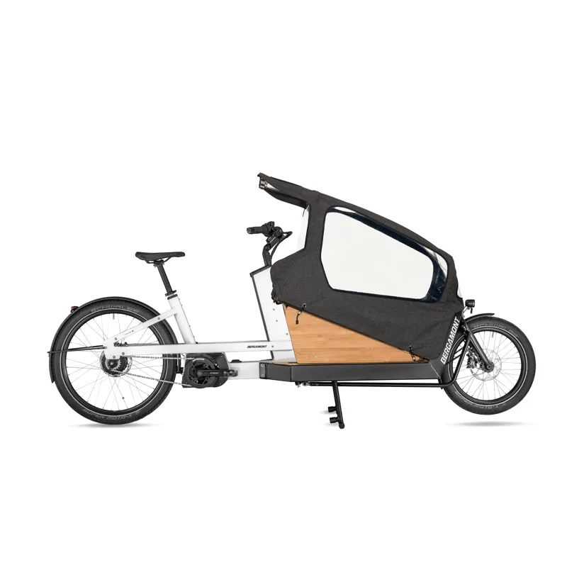 2022 Bergamont E-Cargoville LJ Expert Electric Cargo Bike in White