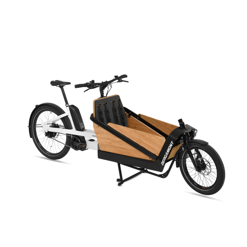 Bergamont E-Cargoville LJ Elite Electric Cargo Bike in White-1