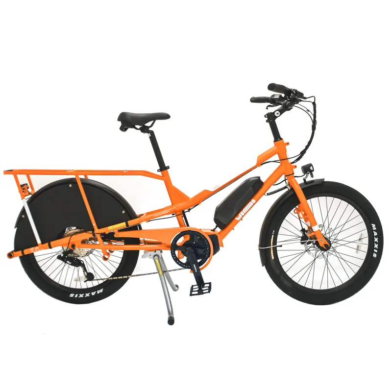 Yuba Kombi E5 Longtail Electric Cargo Bike Orange