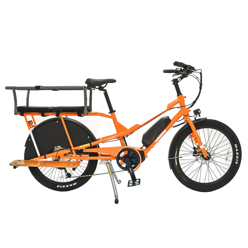 Yuba Kombi E5 Longtail Electric Cargo Bike Orange-2
