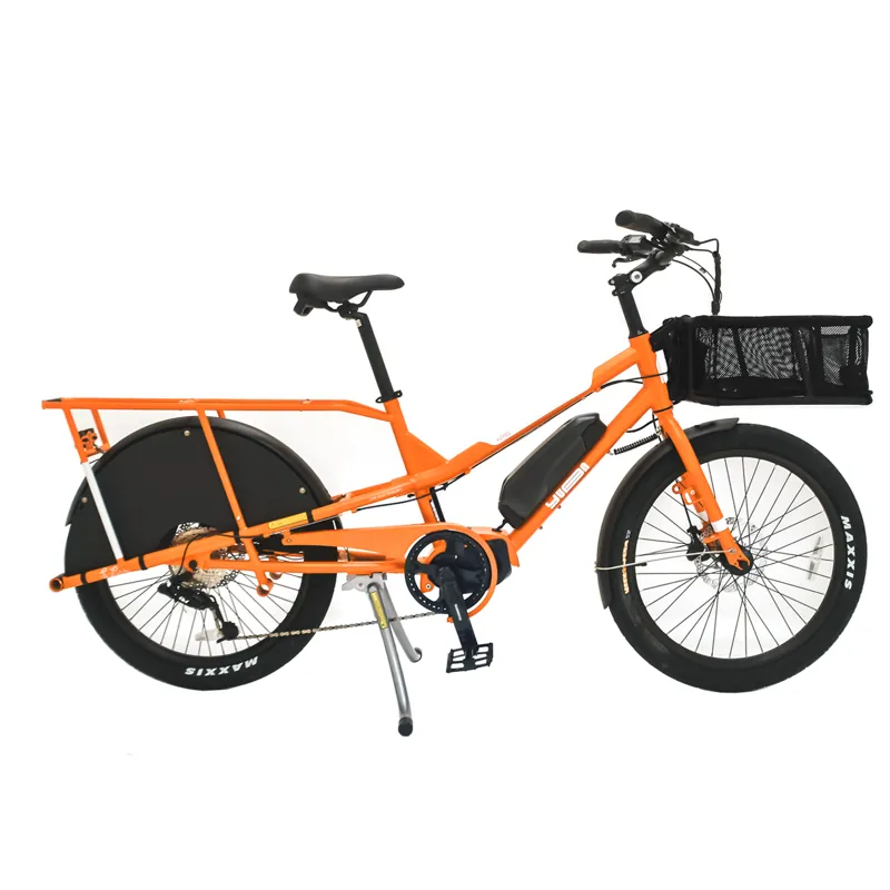 Yuba Kombi E5 Longtail Electric Cargo Bike Orange-3