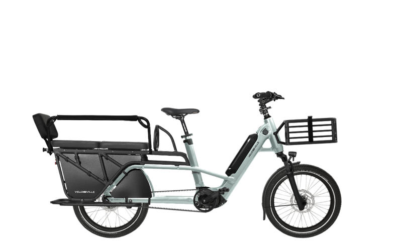 Velo-de-Ville Loady family cargo bike CDX Belt Drive