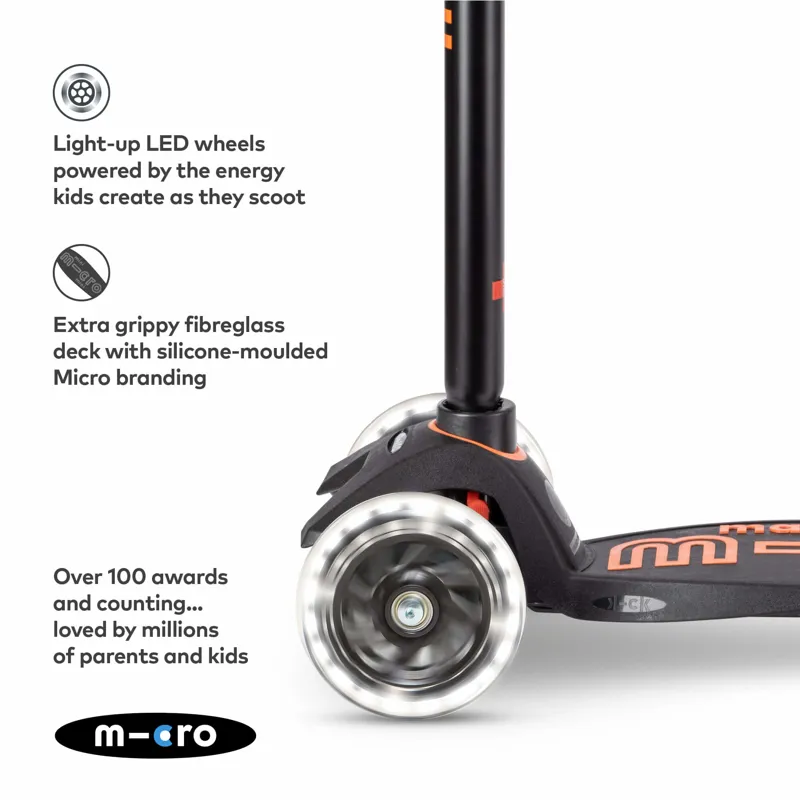 Micro-Scooter Maxi Deluxe LED Black-2