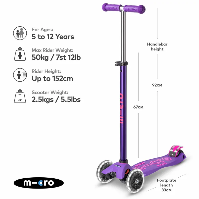Micro-Scooter Maxi Deluxe LED Purple-1