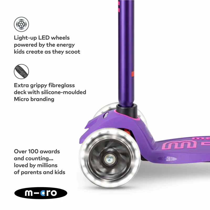 Micro-Scooter Maxi Deluxe LED Purple-2
