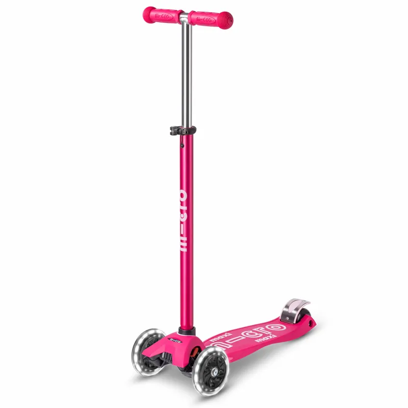 Micro-Scooter Maxi Deluxe LED Pink