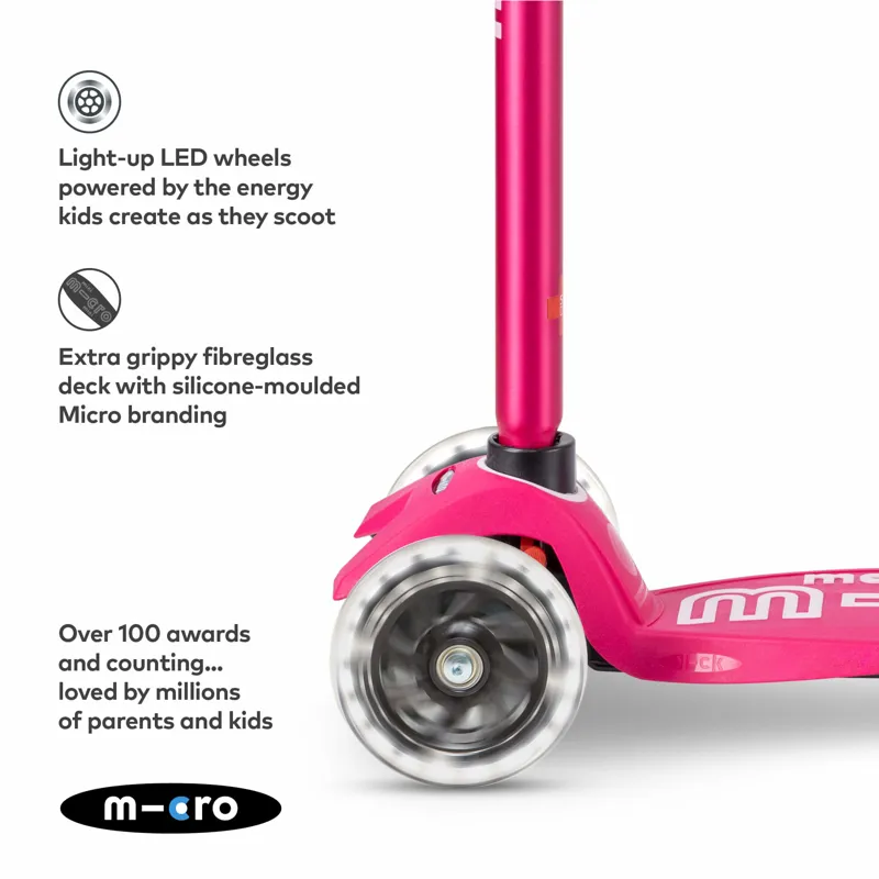 Micro-Scooter Maxi Deluxe LED Pink-2
