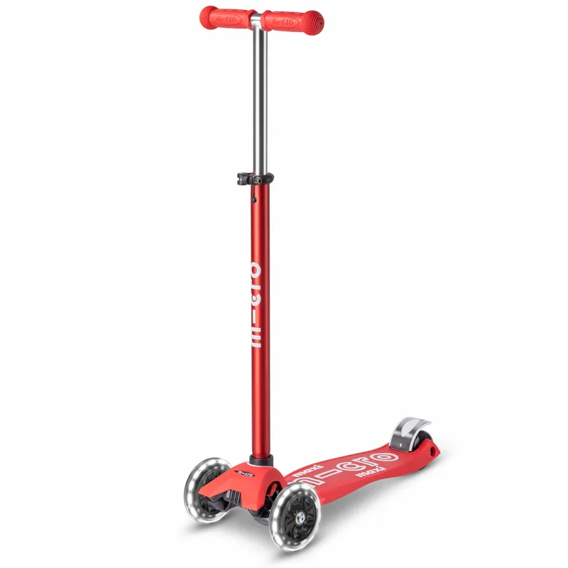 Micro-Scooter Maxi Deluxe LED Red