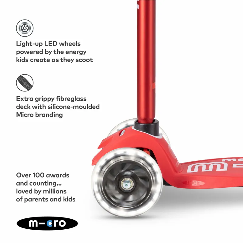 Micro-Scooter Maxi Deluxe LED Red-2
