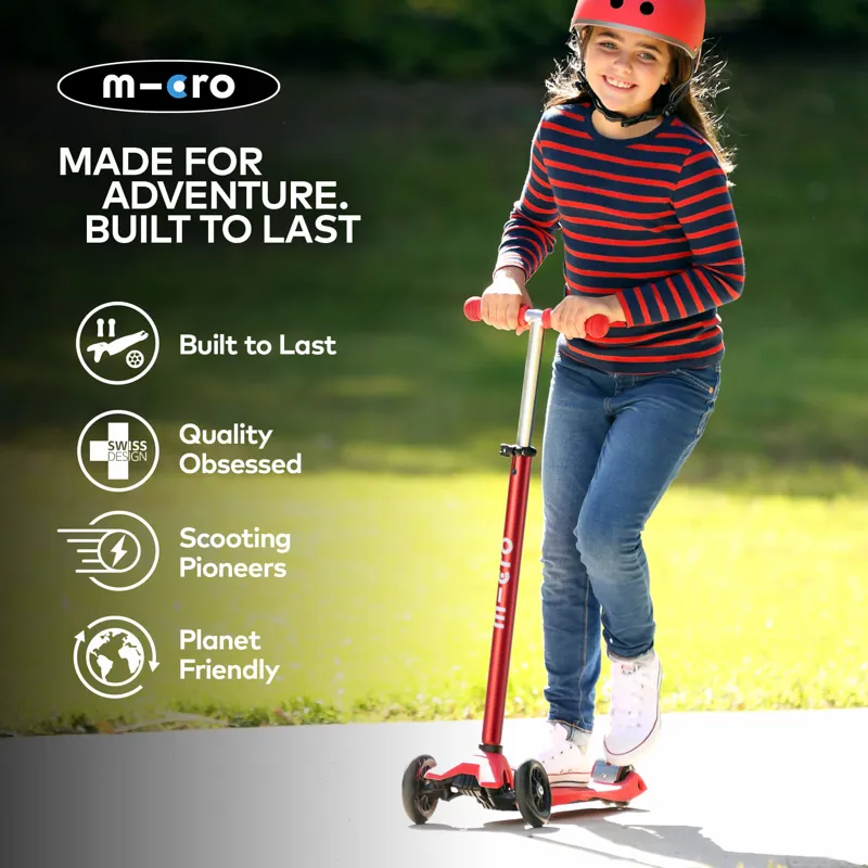 Micro-Scooter Maxi Deluxe LED Red-4