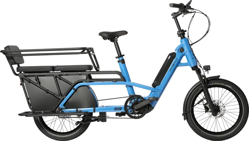 Velo-de-Ville Loady family cargo bike Ice Blue gloss-4