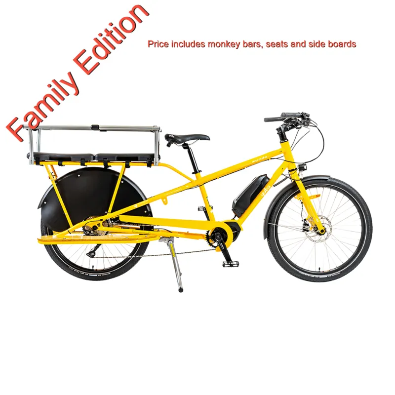 Yuba Mundo EP8 Family Edition Gold Electric Cargo Bike