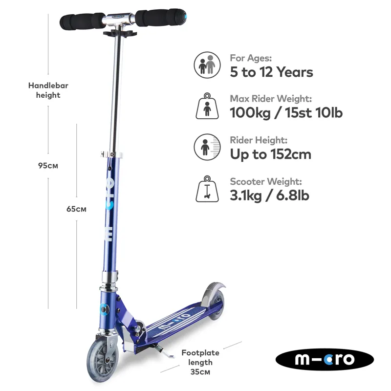 Micro-Scooter Stripe Classic Sprite Blue