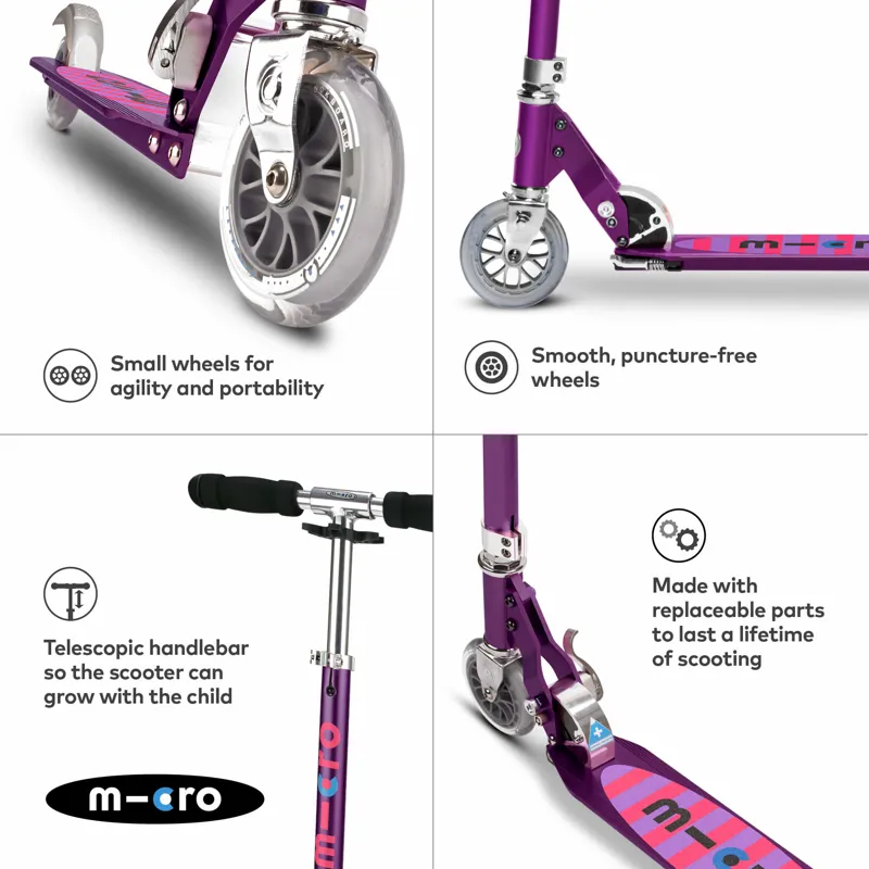 Micro-Scooter Stripe Classic Sprite Purple-3