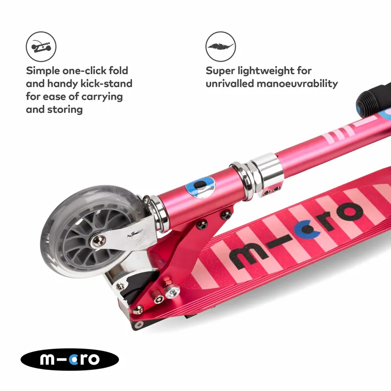 Micro-Scooter Stripe Classic Sprite Pink-3