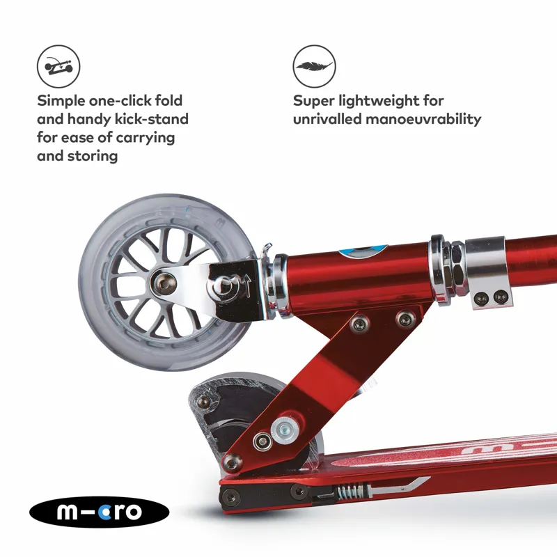 Micro-Scooter Stripe Classic Sprite Red-3