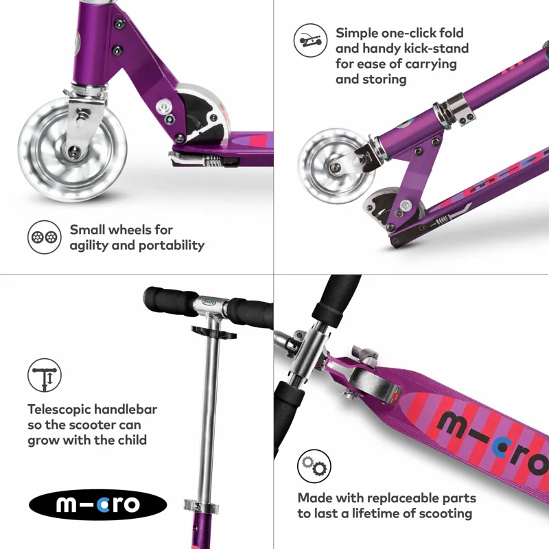 Micro-Scooter Sprite LED Purple-3
