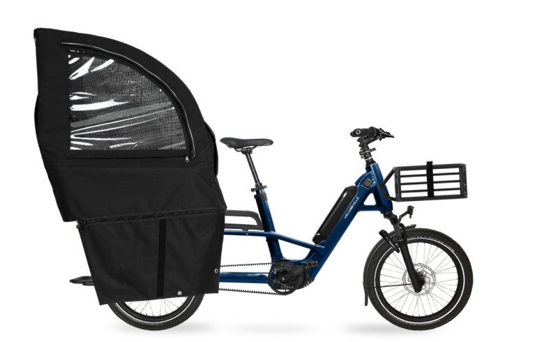 Velo-de-Ville Weather Cover for Loady family cargo bike 