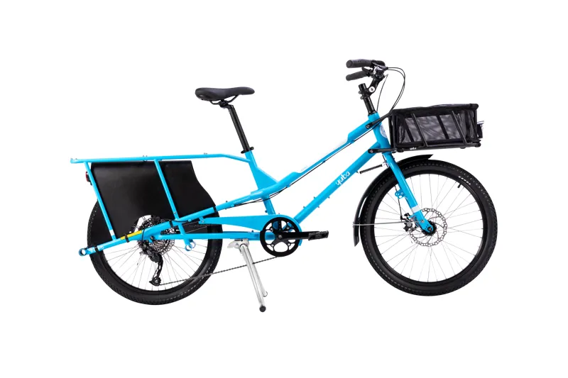 YUBA Kombi cargo bike blue-4