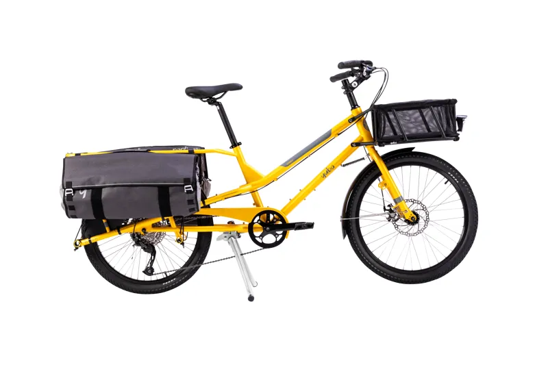 YUBA Kombi cargo bike yellow-1