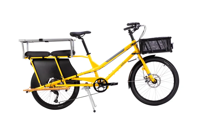 YUBA Kombi cargo bike yellow-3