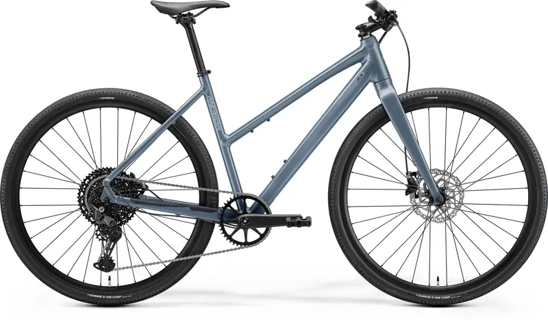 Merida Speeder 300 Women's Gravel Bike in Steel Blue Silver