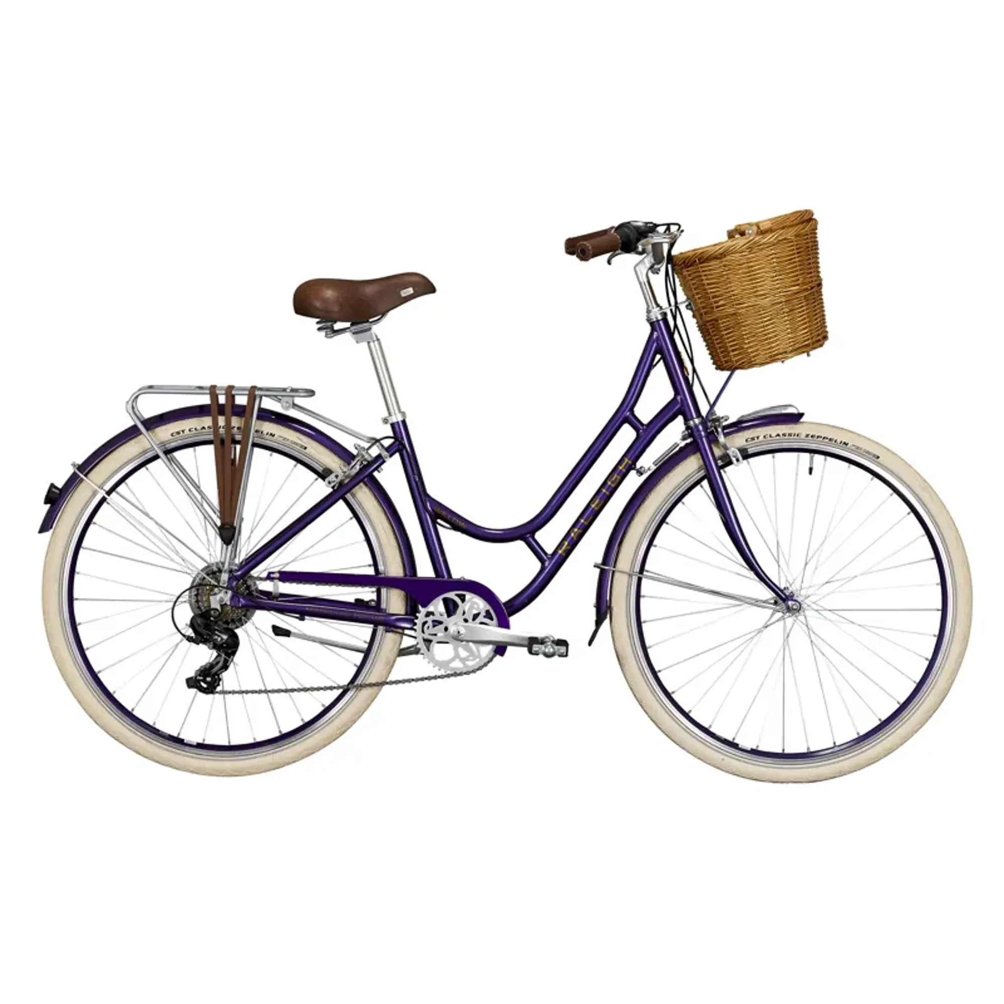 Raleigh Willow Womens City Bike Purple 19