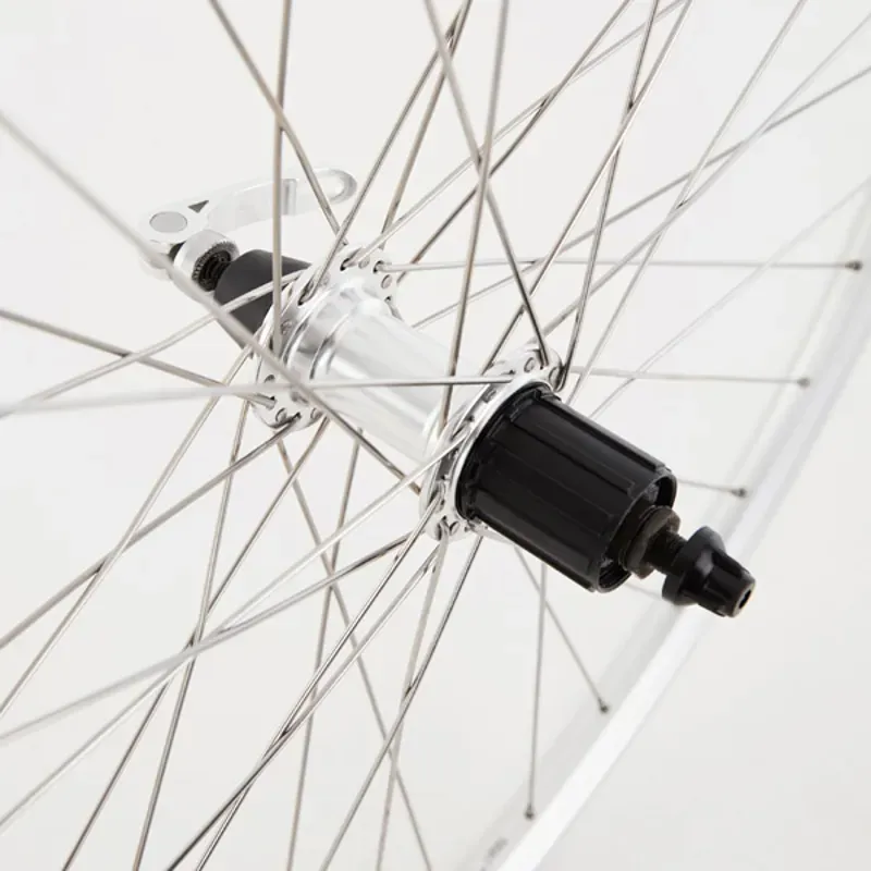 M Part Wheels 700c 135mm Hybrid Rear QR Cassette Wheel in Silver-2